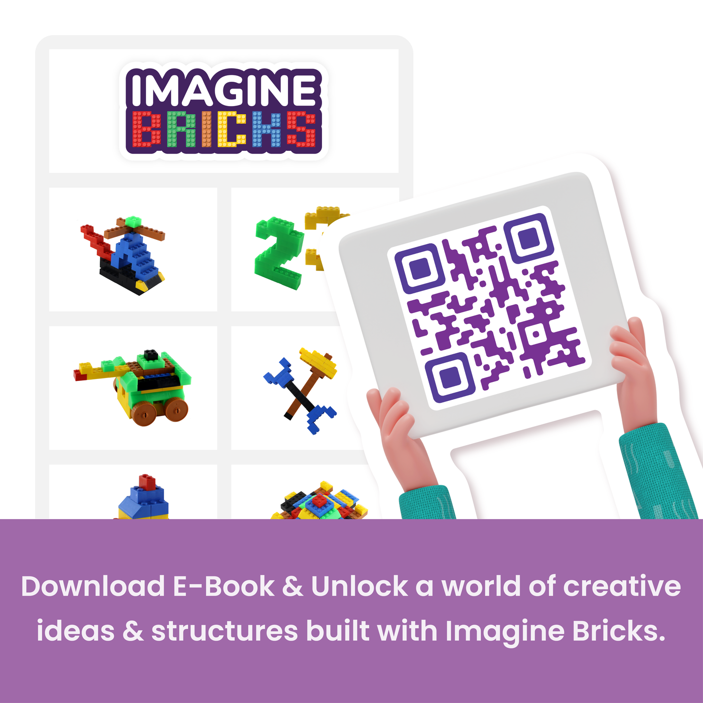 Imagine Bricks | Building Blocks Set | Build Unique Designs | 6+ Years